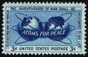 A stamp of approval: the US Postal Service commemorated Eisenhower's initiative in 1955.